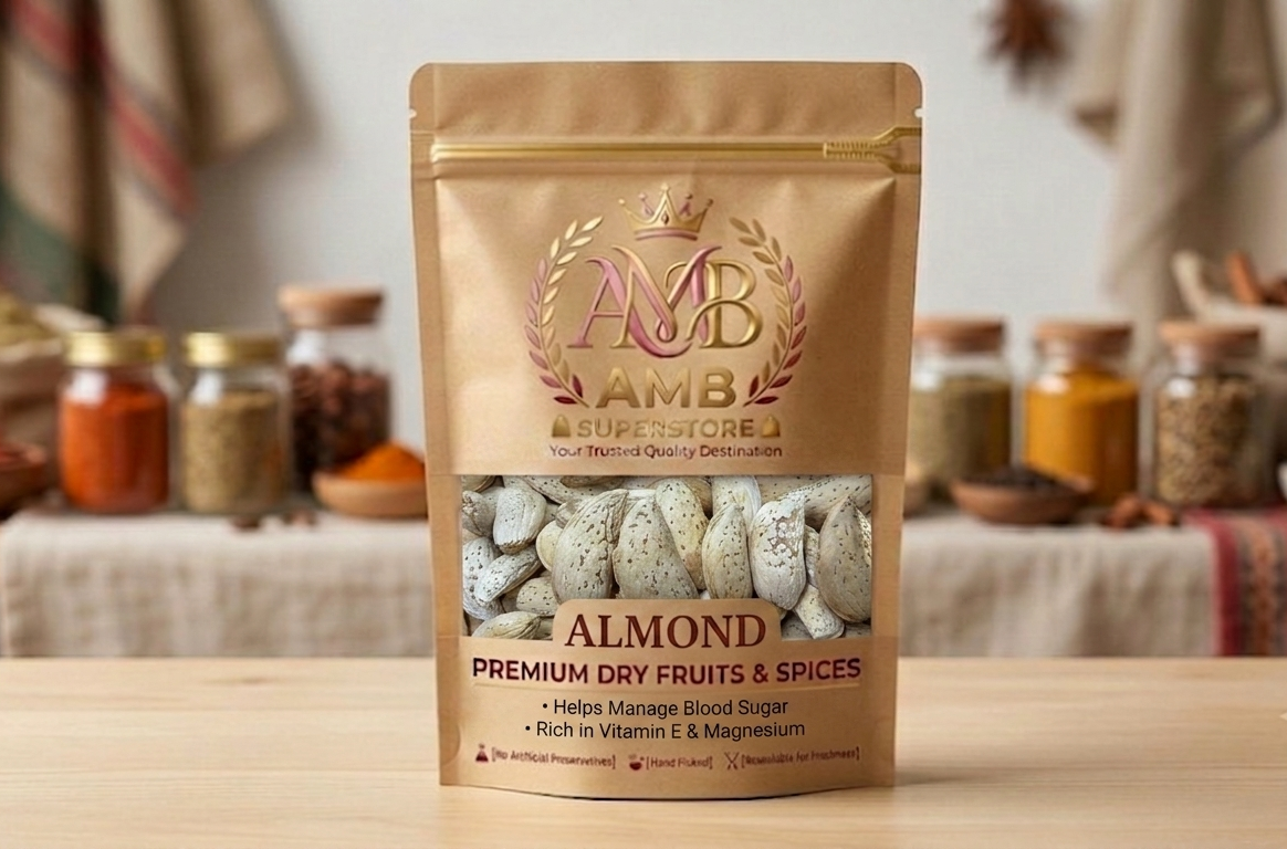 Badam Sabot Munka - Whole Munka Almonds with Shell - 250g